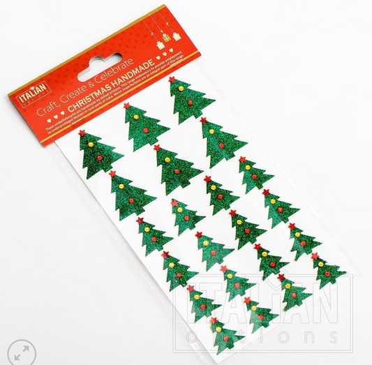 Christmas Tree Card Stickers - for paper crafting