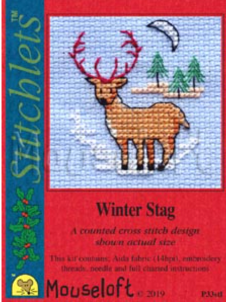 Mouseloft Winter Stag Christmas Card with Envelope